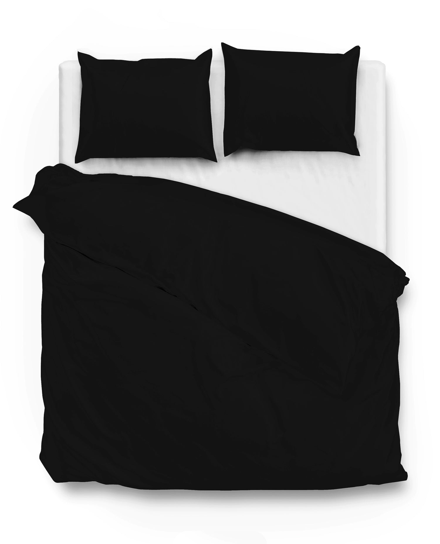 Zo!Home Satinado Dekbedovertrek 200 x 220 cm - Night Black