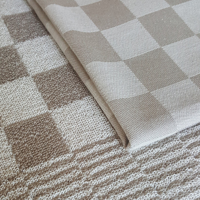 DDDDD 2x theedoek + 2x keukendoek Barbeque - Taupe