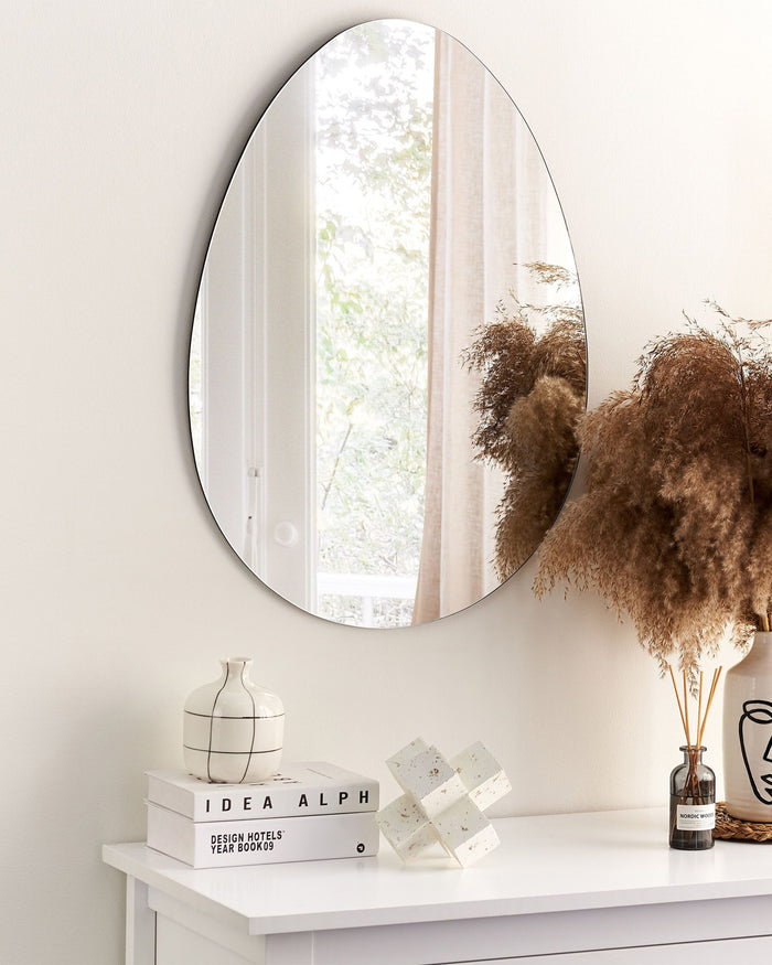 Beliani - MONTRESOR - Wandspiegel - Zilver - Glas