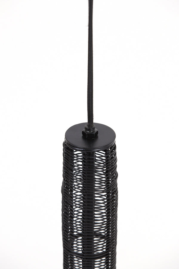D - Light & Living - Hanglamp TARTU - Ø14x60cm - Zwart