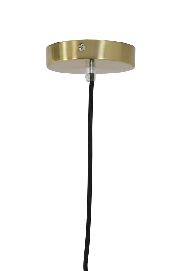 Light&living Hanglamp Ø30 cm MAGDALA glas licht grijs+goud