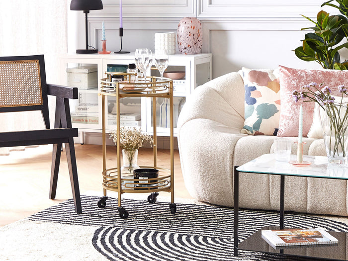 Beliani - FARLEY - Keukentrolley - Goud - IJzer