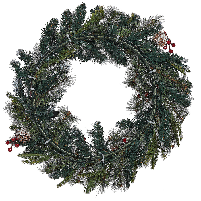 Beliani - PAIMIO - Krans - Groen - Synthetisch materiaal