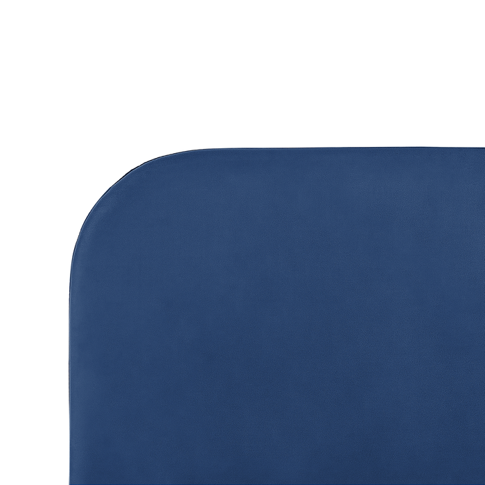Beliani - FLAYAT - Tweepersoonsbed - Blauw - 140 x 200 cm - Fluweel
