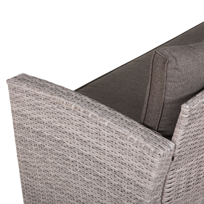Beliani - VITERBO - Loungeset voor 8 - Grijs - PE rotan