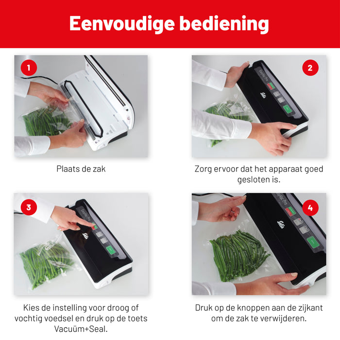 Solis Vac Pro 569 Vacumeermachine - Slangaansluiting - Zwart|Grijs