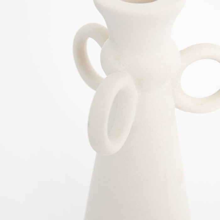 Sissy-Boy Hoge witte keramische kandelaar