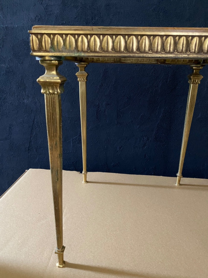 Reliving Regency Messing En Onyx Bijzet Tafeltje