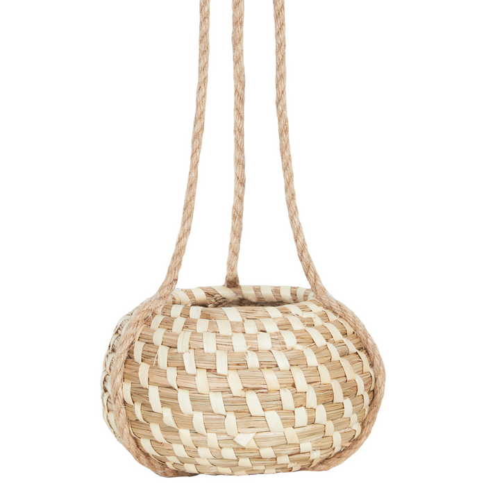 Beliani - REMORA - Bloempot binnenbak - Natuurlijk - Zeewier