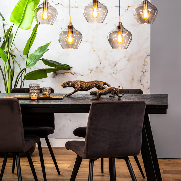 Light & Living - Hanglamp RAKEL - 104x20x120cm - Brons