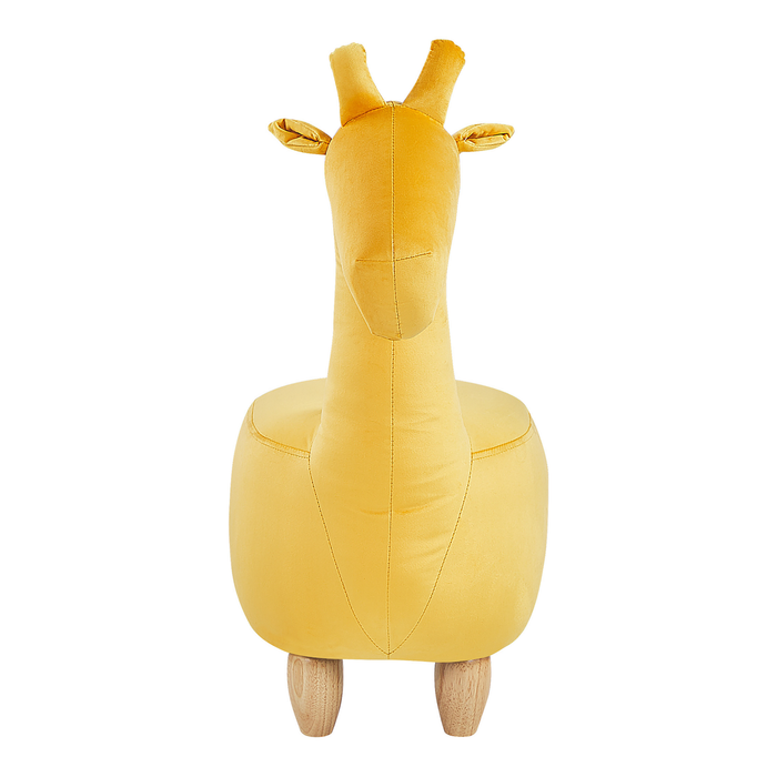 Beliani GIRAFFE Hocker Geel