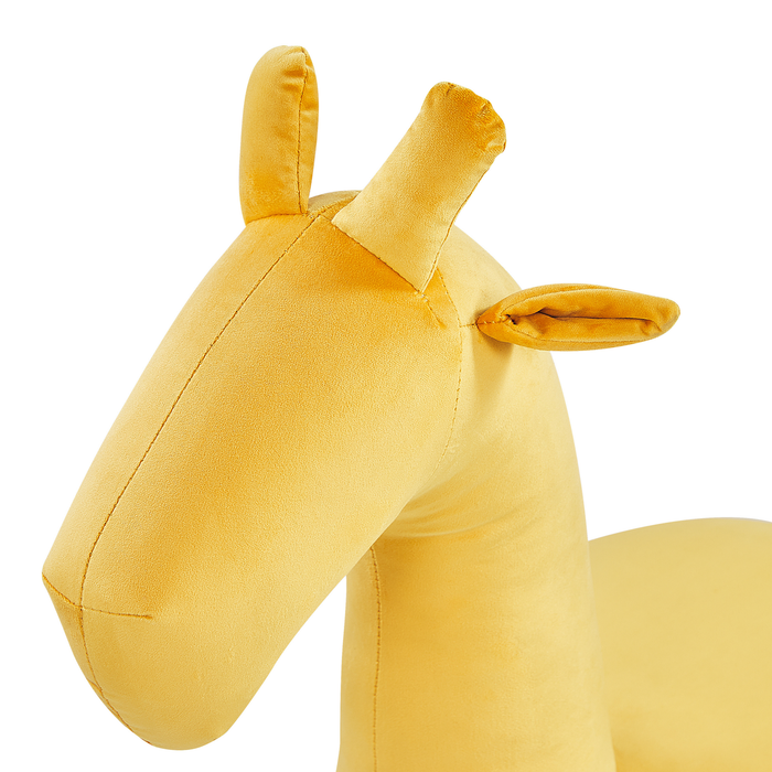 Beliani GIRAFFE Hocker Geel