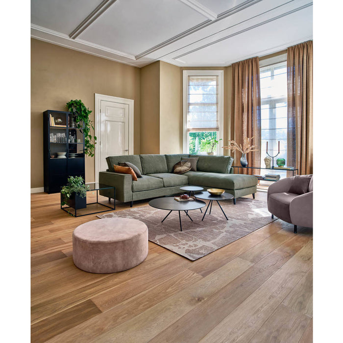 Goossens Sidetable Arvid in Glas zwart