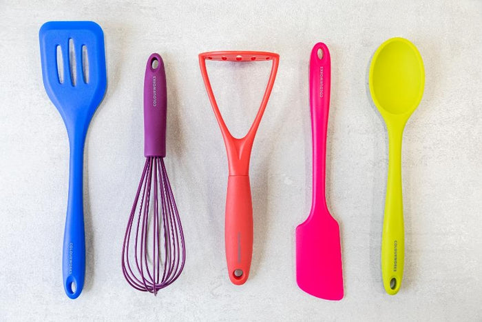 Keukengerei Set, Siliconen, 5 Delig, Gekleurd - ColourWorks | Brights