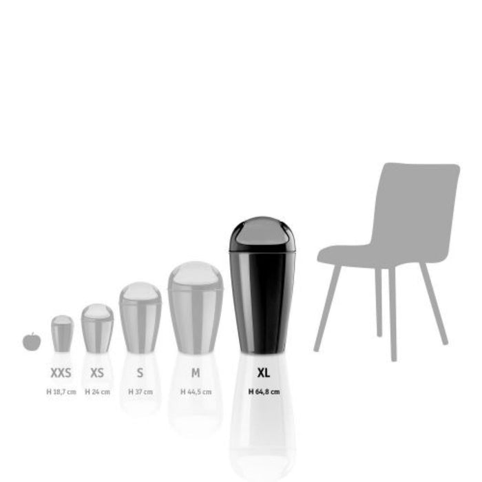 Koziol - Prullenbak, 30 L, Organic, Grijs - Koziol | Del XL