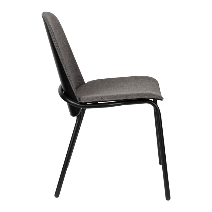 Zuiver Clip Stoel Zwart/Grijs
