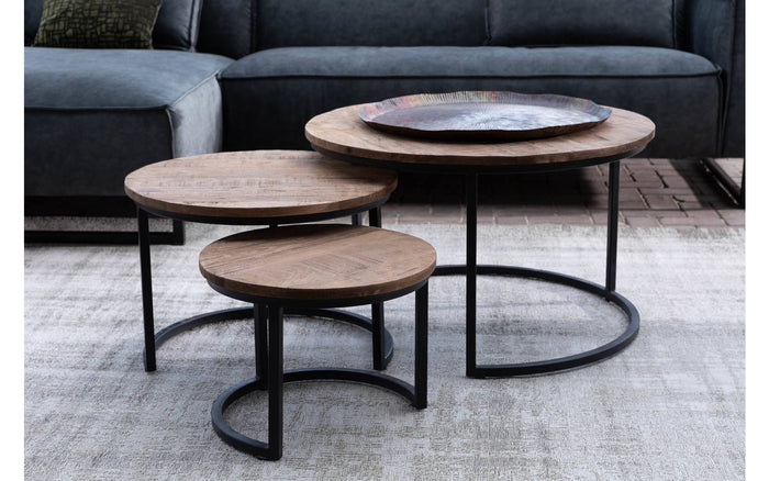 Goossens Salontafel Jelle XL in Mango blank was