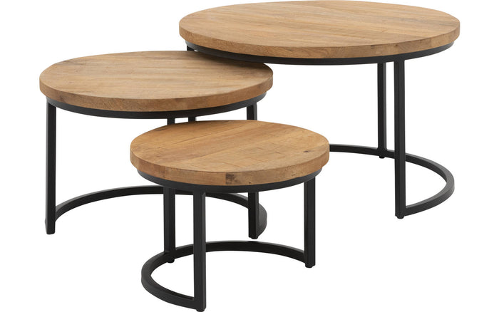 Goossens Salontafel Jelle XL in Mango blank was