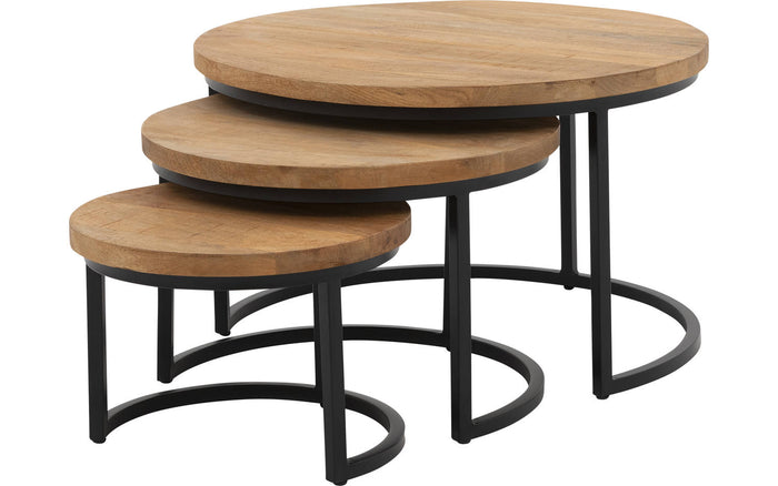 Goossens Salontafel Jelle XL in Mango blank was