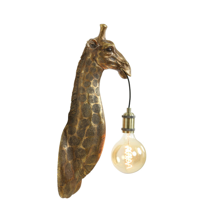 Light & Living Wandlamp Giraffe - Antiek Brons - 20.5x19x61cm