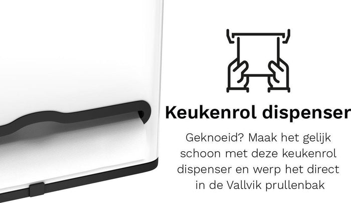 StangVollby Vallvik prullenbak - 4 liter - Wit