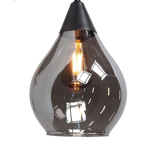 Highlight Hanglamp Cambio Black Smoke Ovaal 8 lichts  L 100cm