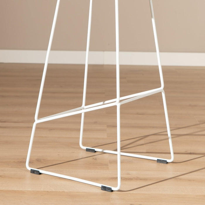 Livin24 Barkruk Ellen wit Scandinavisch design 76 cm- barkrukken set