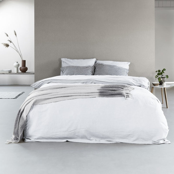 Halflinnen - Wit Maat: Lits-jumeaux (240 x 200|220 cm)