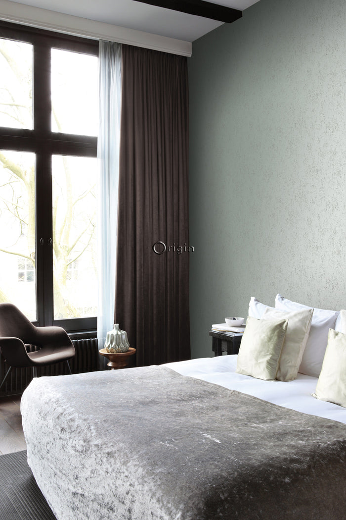 Origin Wallcoverings behang metaal-look lagunegroen - 347613 - 53 cm x