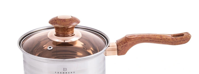 Edenberg Classic Line - Luxe Pannenset - 12 delig - RVS - 5-laags