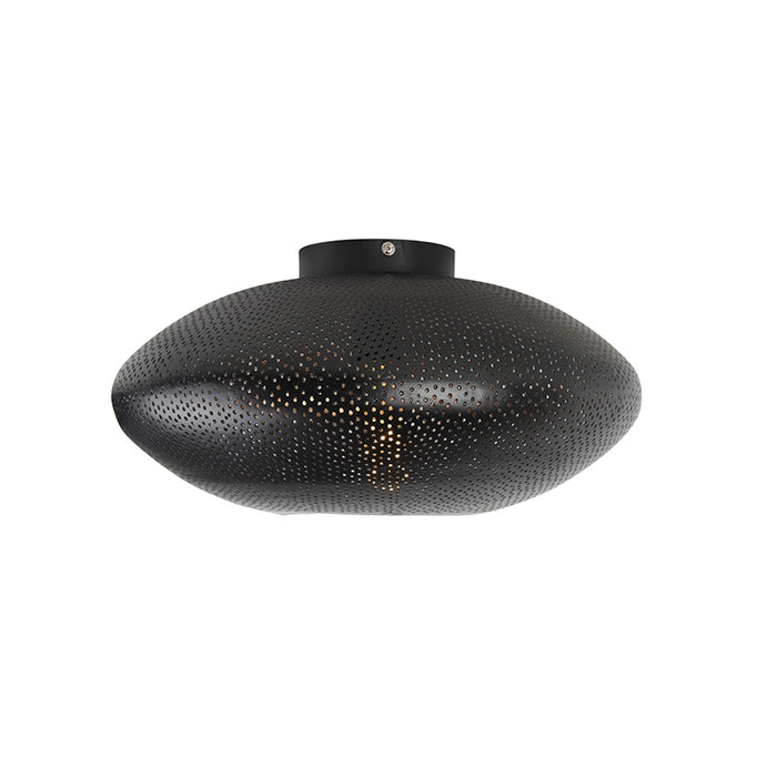 QAZQA Oosterse plafondlamp zwart met goud 40 cm - Radiance