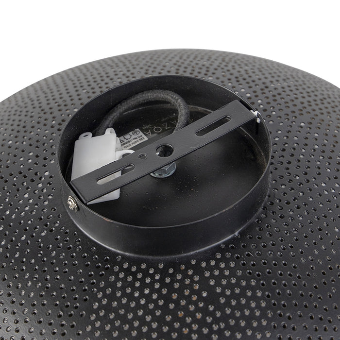 QAZQA Oosterse plafondlamp zwart met goud 40 cm - Radiance