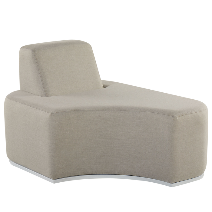 Beliani - FABRO - Loungeset voor 2 - Grijs - Polyester