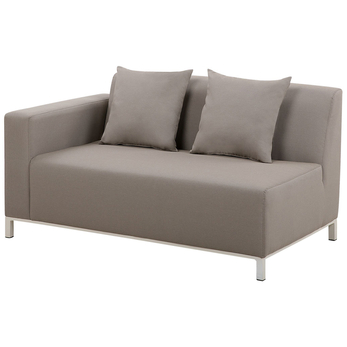 Beliani - BELIZE - Loungeset voor 5 - Beige - Polyester