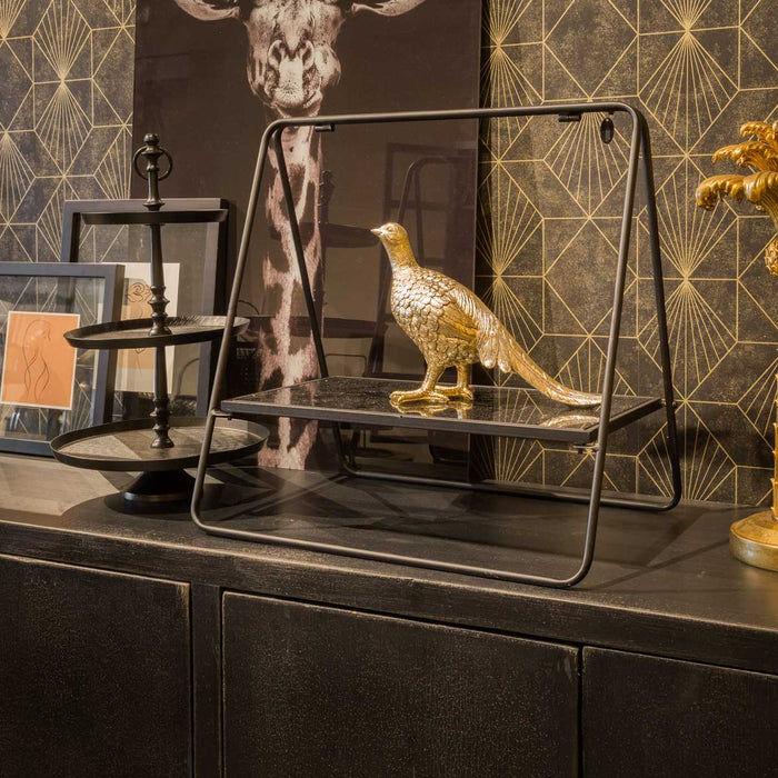 Riverdale - Etagère Mika zwart 50cm - Zwart