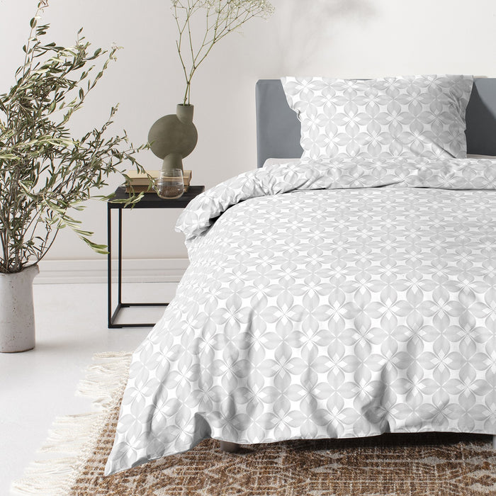 Cinderella Lilou - Dekbedovertrek - Satijn - 140x200|220 cm - White