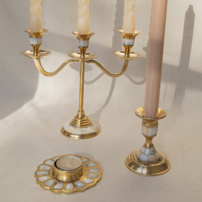 À la Pearl Kandelaar Klassiek - Goud