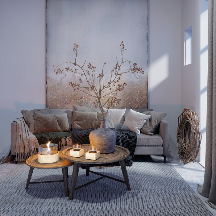 TenderFlame Café 18 Kandelaar - Oak White Patina