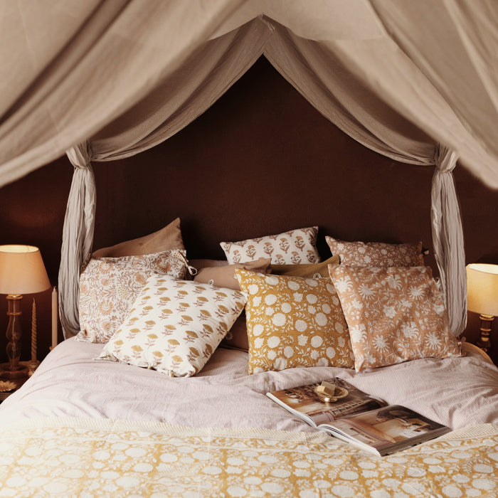 À la Blockprint Kussensloop - Multicolor Bloem