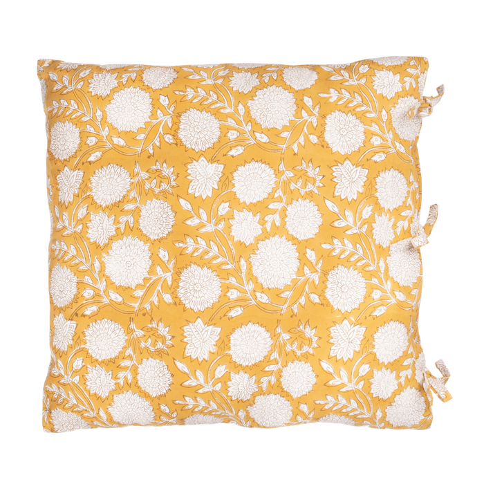 À la Blockprint Kussensloop - Mosterd