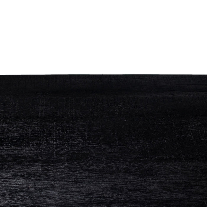 Giga Meubel - Eettafel Ovaal - Zwart Mangohout - 300x100x78cm - Barn