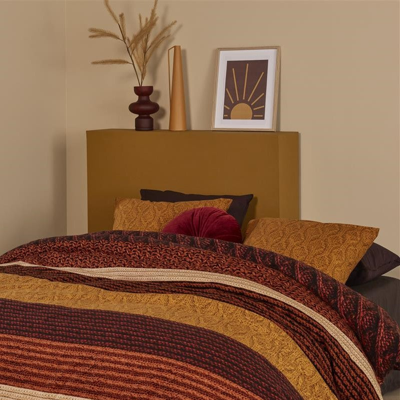 Beddinghouse Lowie Dekbedovertrek 240 x 220 cm - Terra