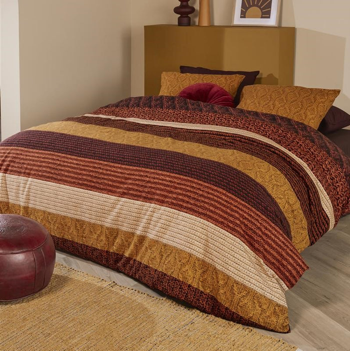 Beddinghouse Lowie Dekbedovertrek 240 x 220 cm - Terra