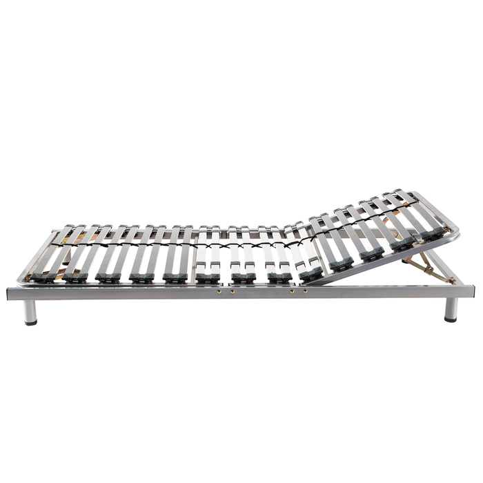 Beliani-COMFORT -Verstelbare lattenbodem-Zilver-180 x 200 cm-Staal