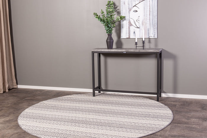 Hioshop Rise sidetable 30x110 cm beton decor, zwart.