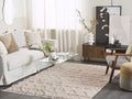 Beliani - DIDIM - Laagpolig vloerkleed - Beige - 160 x 230 cm - Katoen