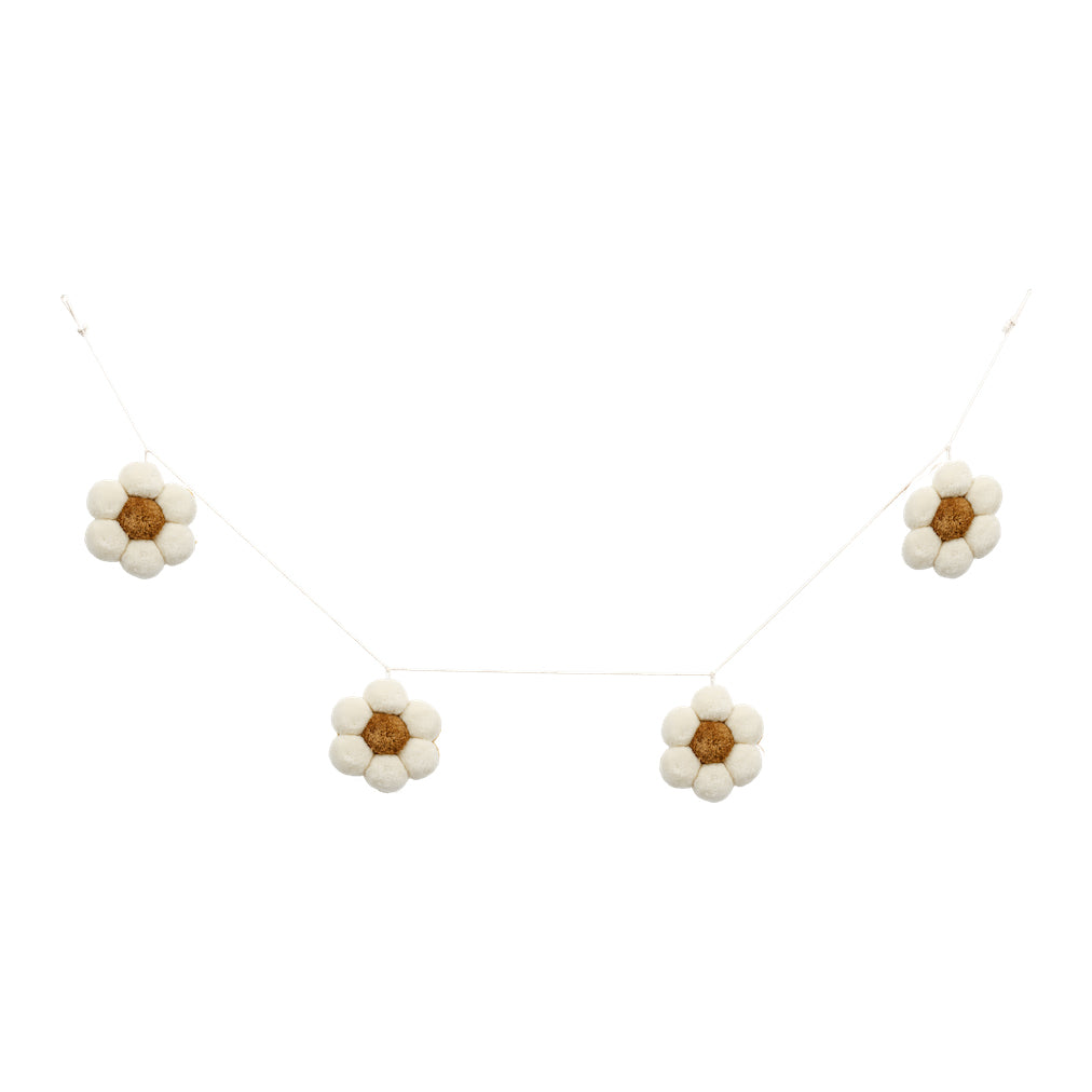 À la Pompon Slinger - Madeliefjes - Crème