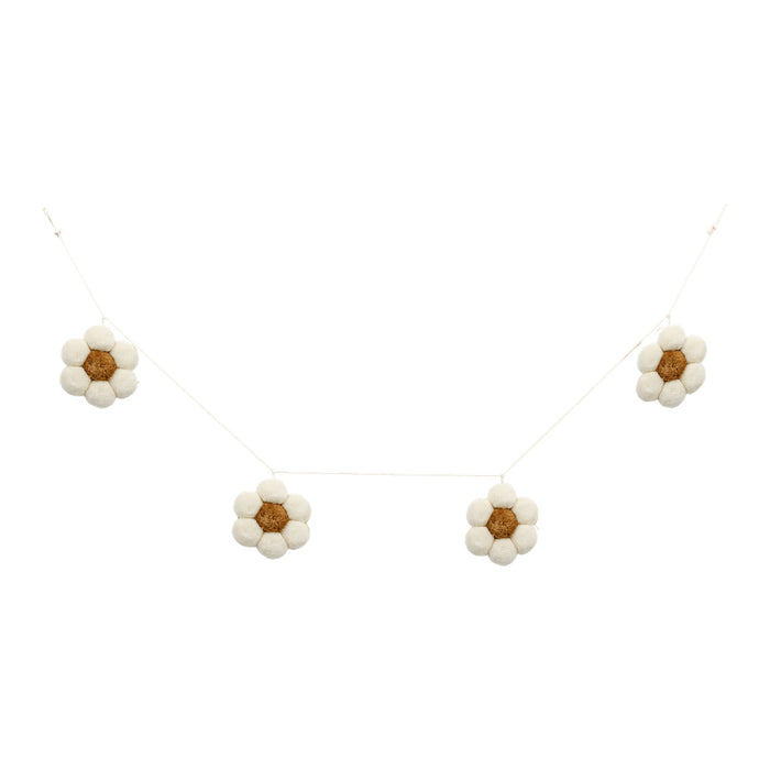 À la Pompon Slinger - Madeliefjes - Crème