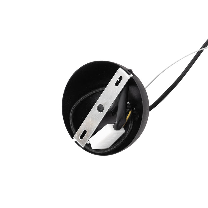 QAZQA Art Deco hanglamp zwart en smoke glas 3-lichts - Flore