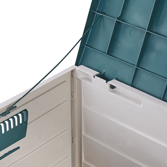 Beliani-LOCARNO-Kussenbox-Grijs|Groen-112 cm-Synthetisch materiaal